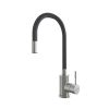 Смеситель для кухни 35k MIXLINE MLSS-0325 СЕРЫЙ гибкий силиконовый излив Ника