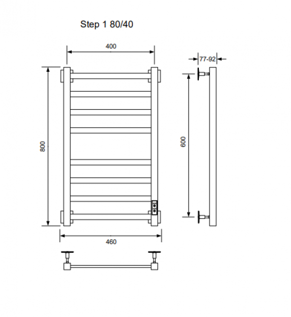 Полотенцесушитель STEP-1 80/40 U