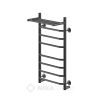 Полотенцесушитель WAY III c полкой 80/40 U RAL9005 mat Ника