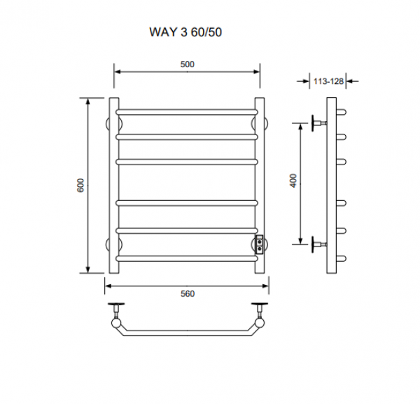 Полотенцесушитель WAY III 60/50 U